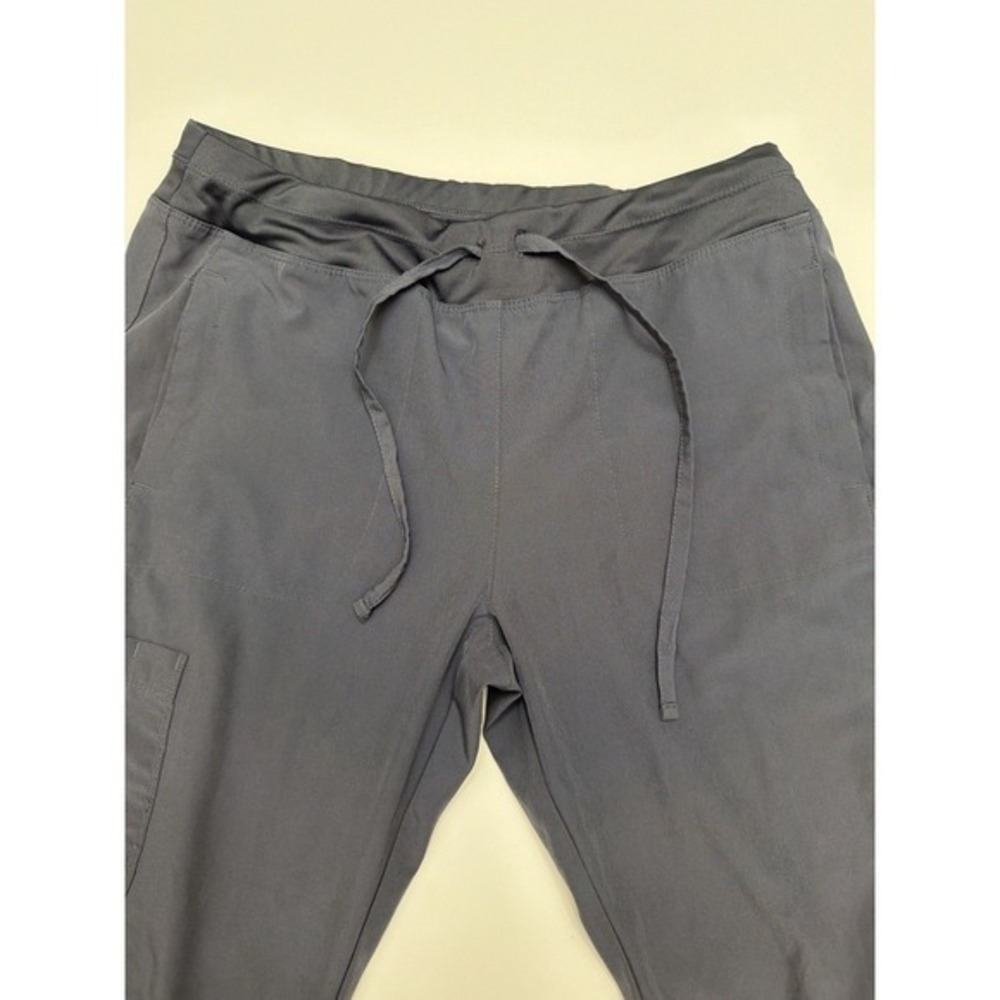 Barco One Scrub Pants Women S Gray Drawstring Stretch Cargo‎ 28x30.    5024
